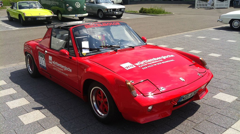 Track-prepared Porsche 914 at the Summer Car Festival in Böblingen 2013