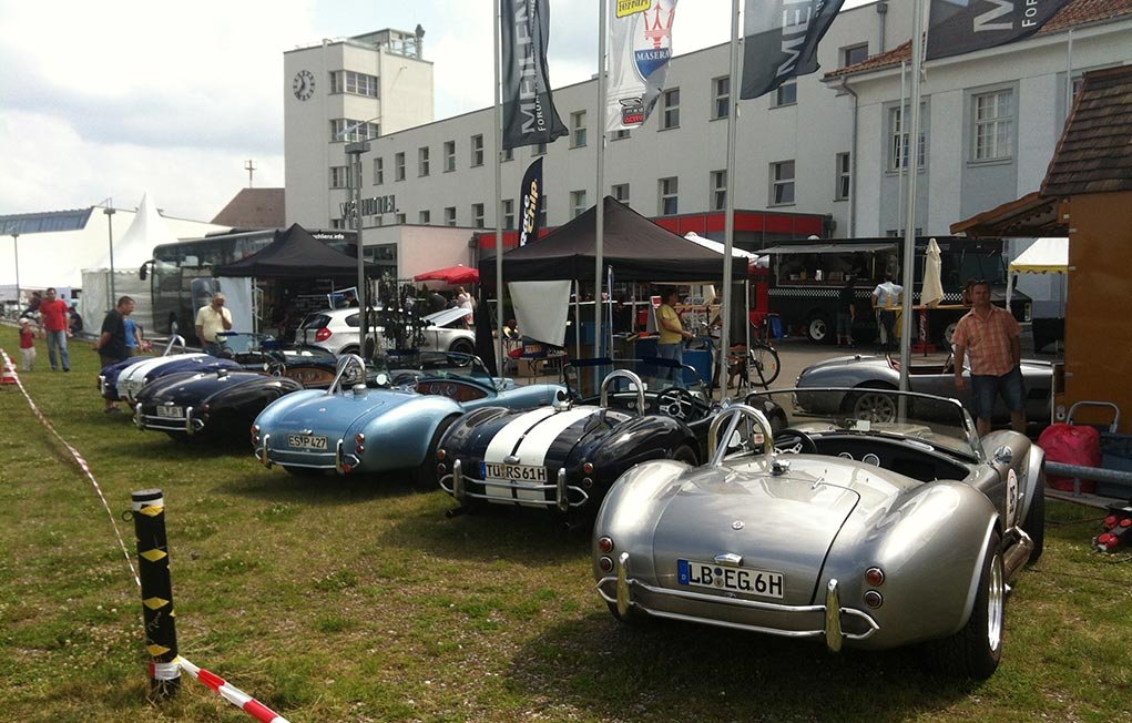 Restored vintage food truck at the Summer Festival in Böblingen