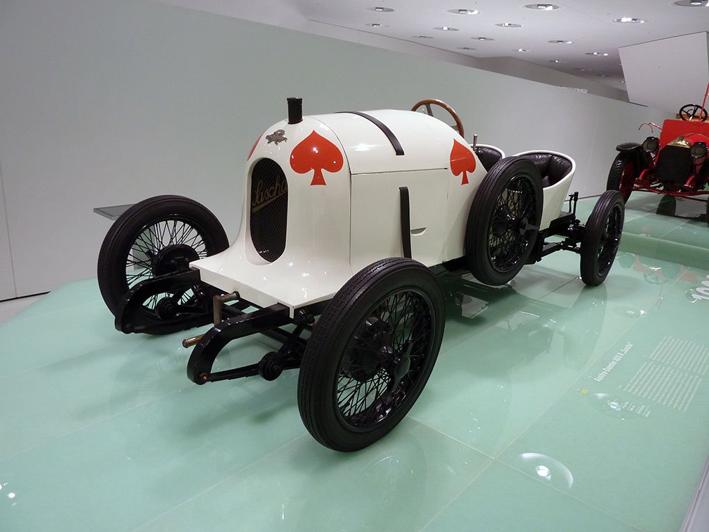 Austro-Daimler ADS R Sascha displayed in the Porsche Museum