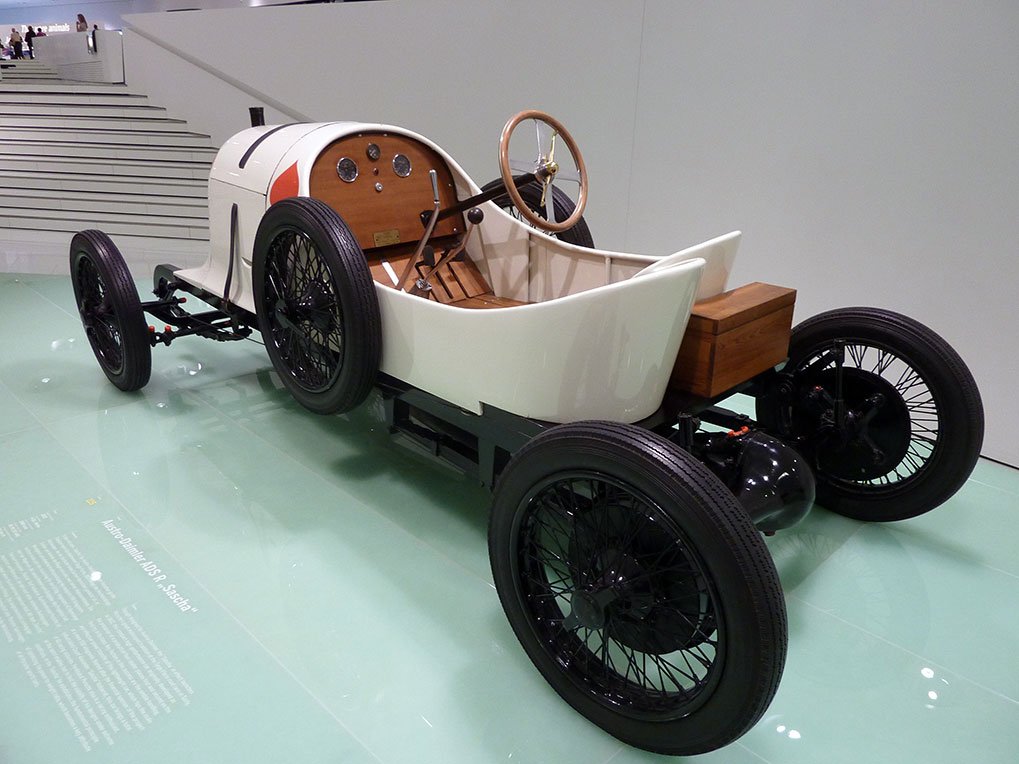 Austro-Daimler ADS R Sascha detail in the Porsche Museum