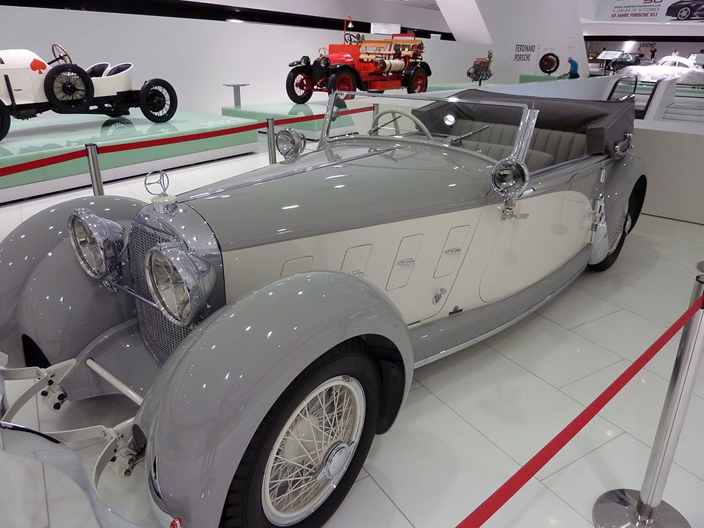 Austro-Daimler Bergmeister detail in the Porsche Museum