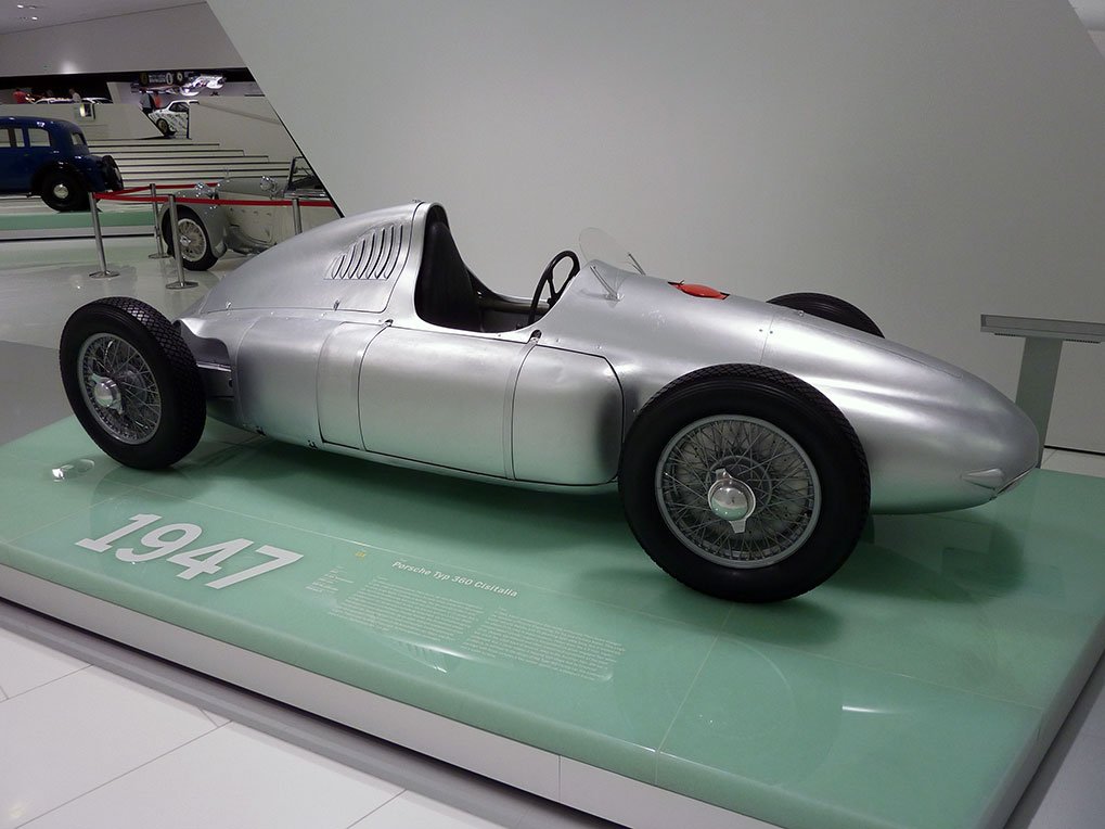 Porsche Type 360 Cisitalia in the Porsche Museum