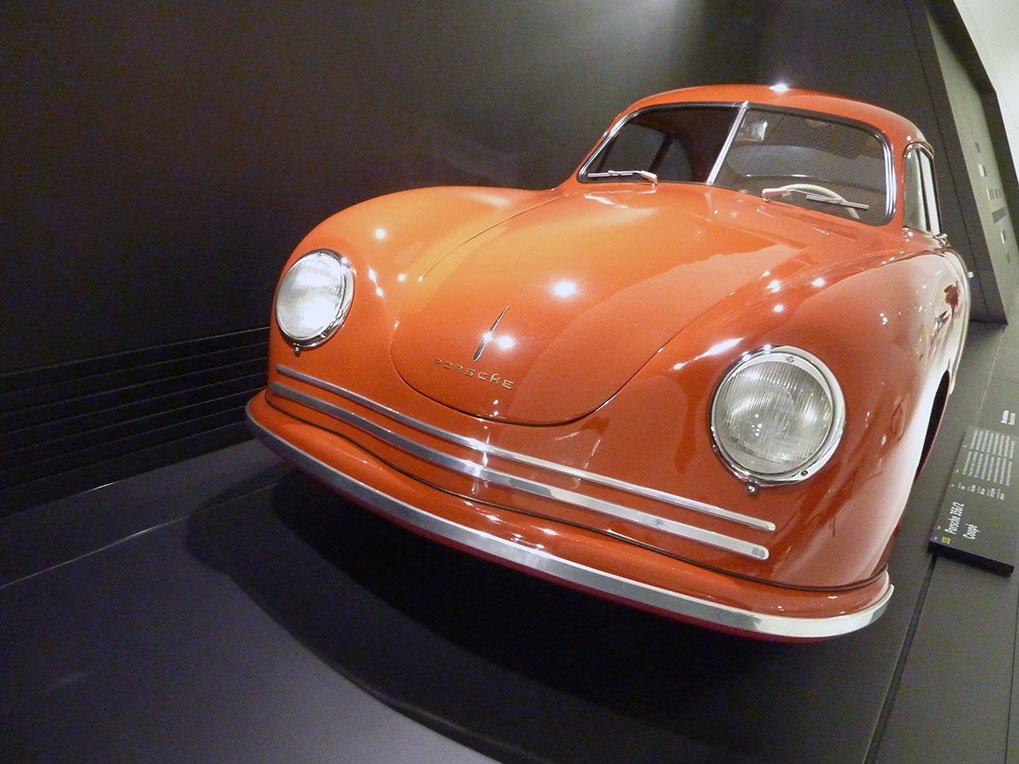1948 Porsche 356/2 Coupe in the Porsche Museum