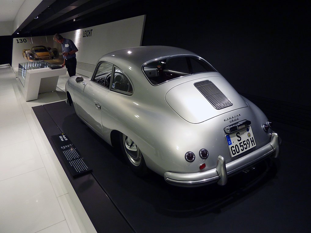 Porsche 356 1500 Coupe detail in the museum