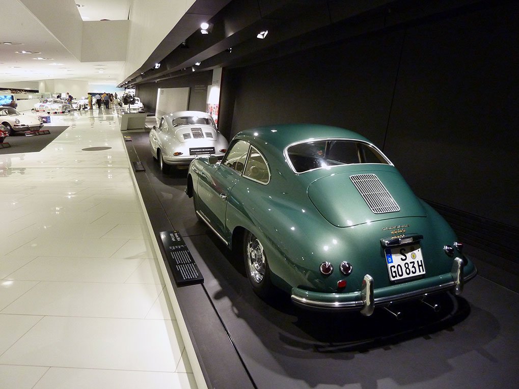 Porsche 356 A detail in the museum
