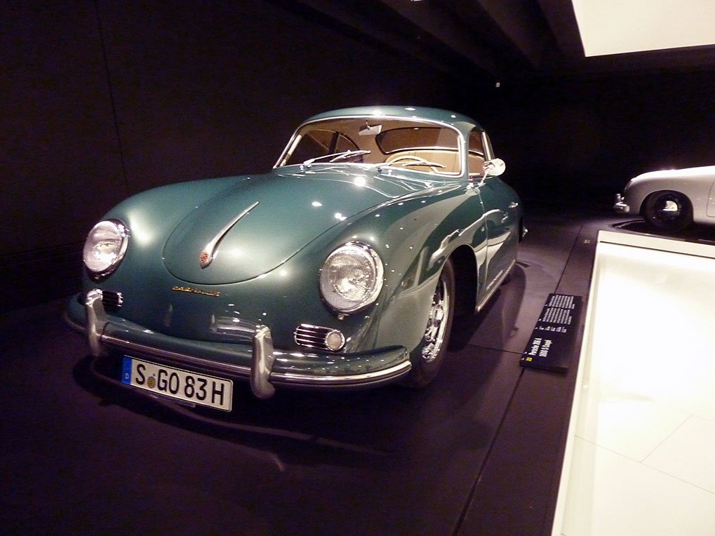 1956 Porsche 356 A 1600 Coupe in the Porsche Museum