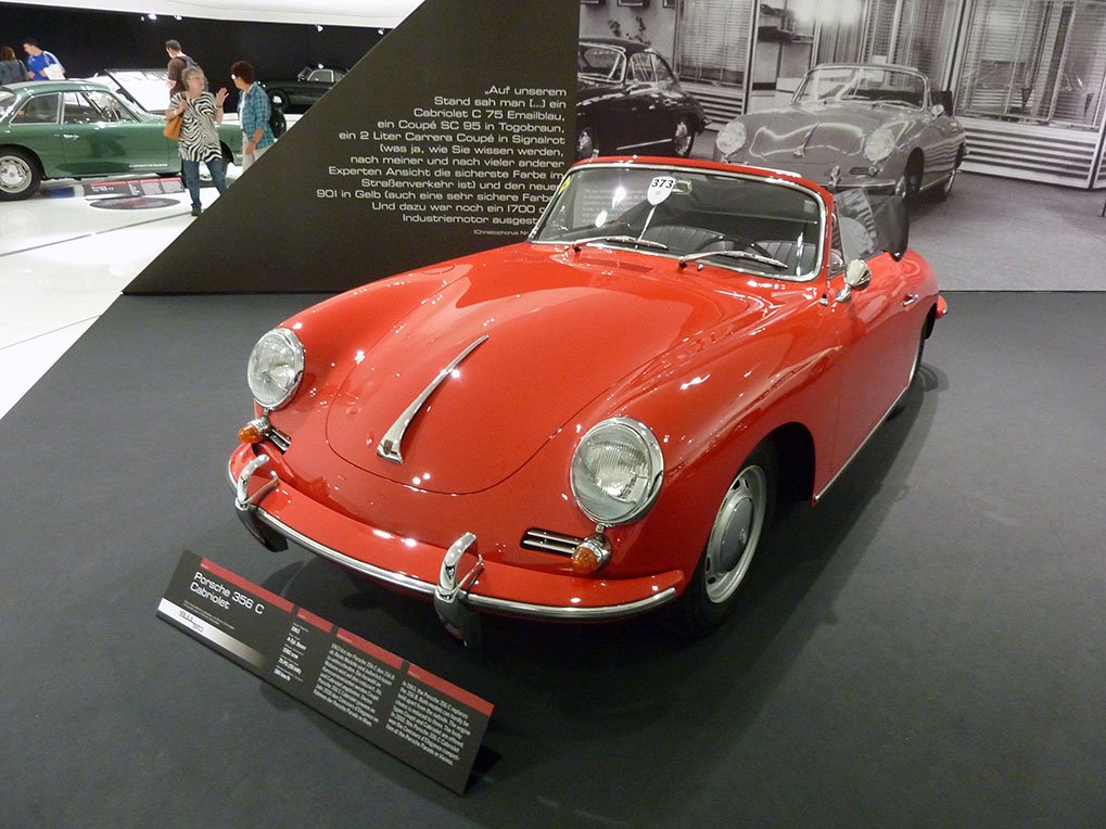 1963 Porsche 356 C Cabriolet in the Porsche Museum