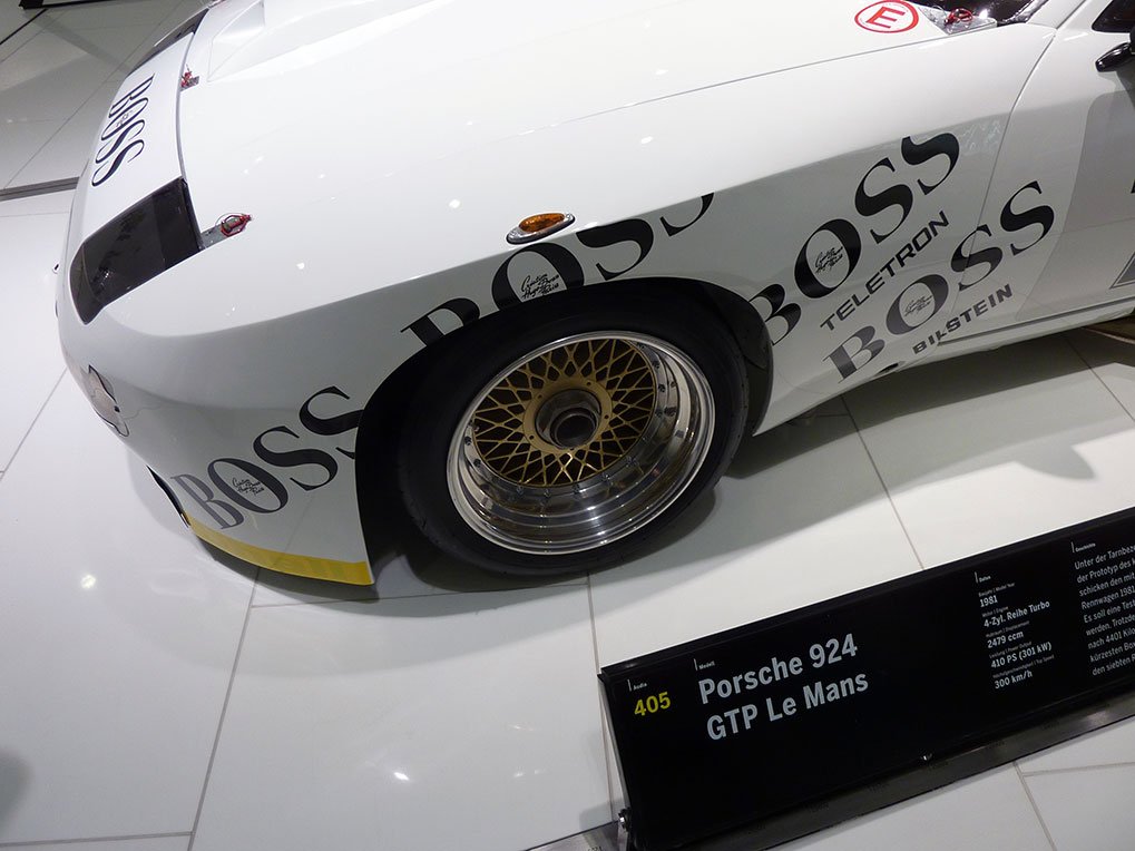 Porsche 924 GTP Le Mans detail in the Porsche Museum