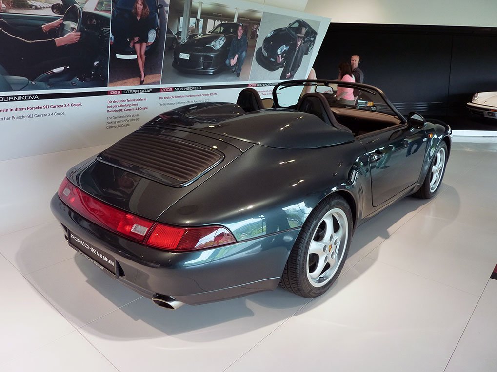 Porsche 911 Carrera 3.6 Speedster in the museum