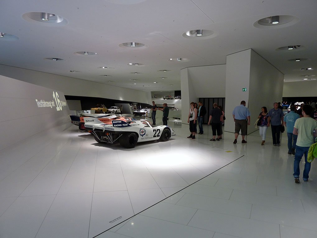 Porsche 917 hall detail in the Porsche Museum