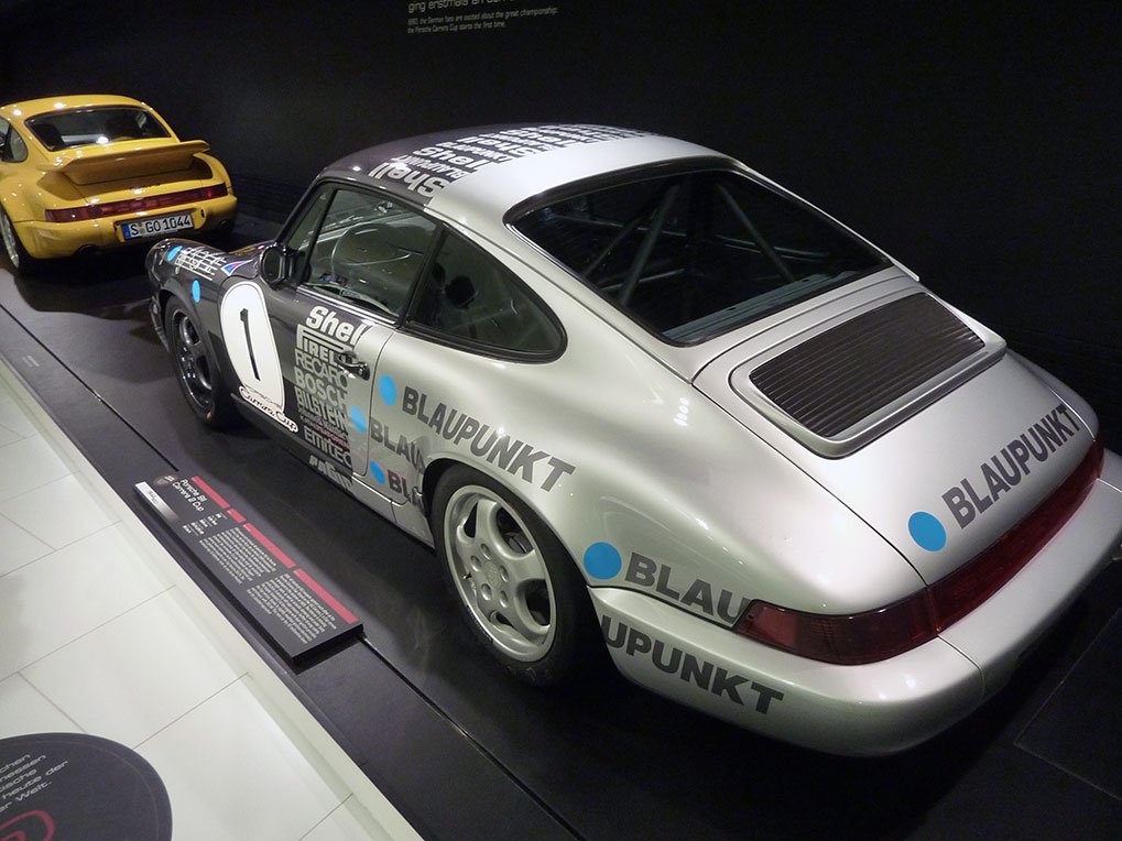 Porsche 911 Carrera 2 Cup in the museum