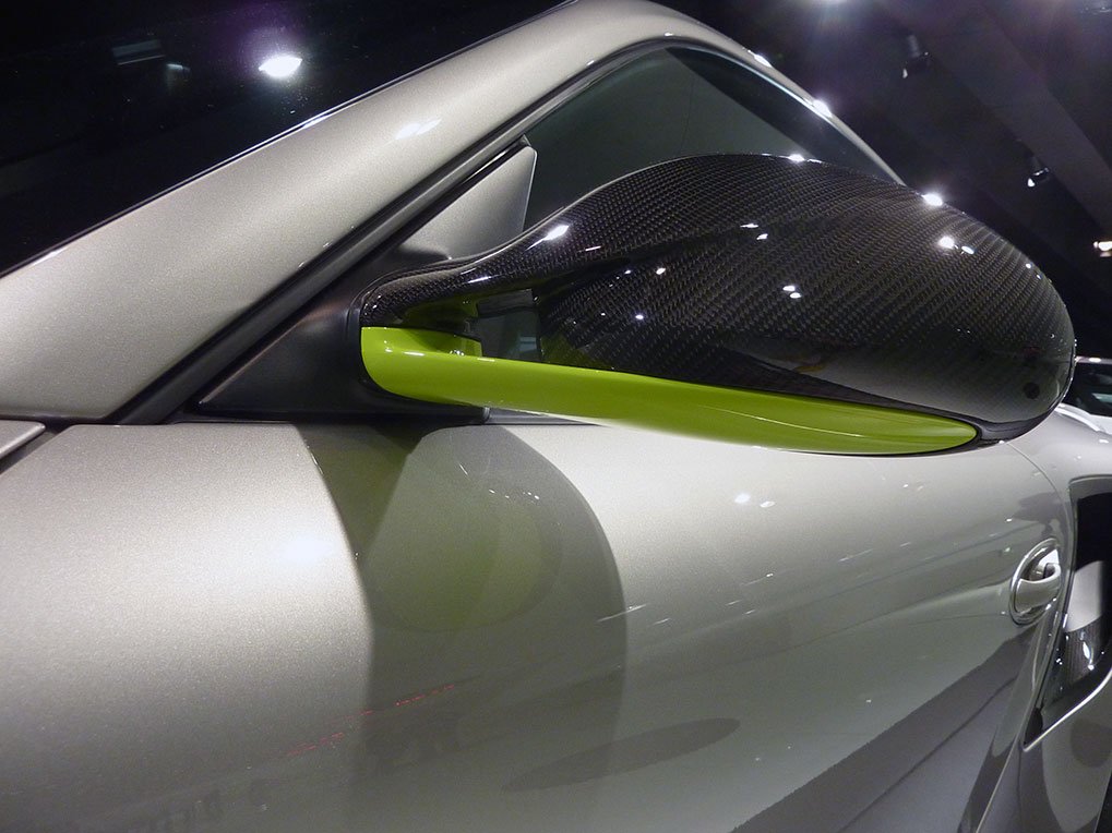 Porsche 911 Turbo S Edition 918 Spyder detail in the museum