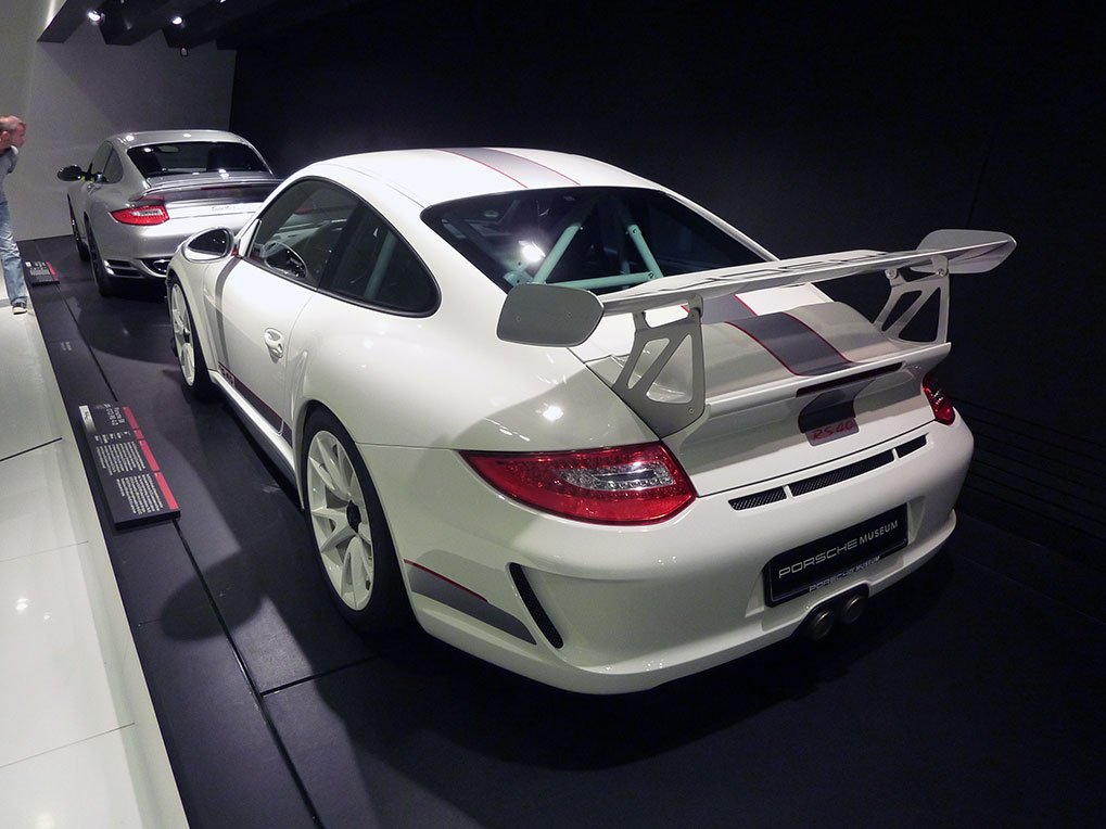 2010 Porsche 911 GT3 Cup anniversary car in the museum