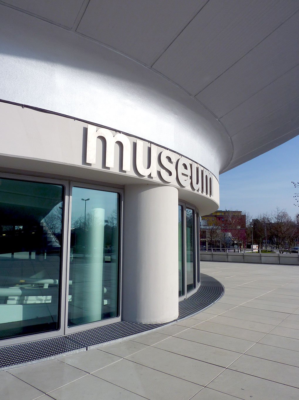 Main entrance to the BMW Museum in Munich
