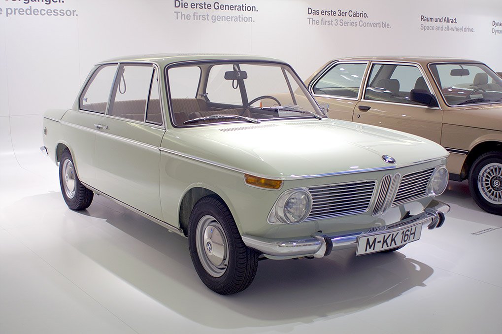 BMW 2002 on display in the BMW Museum