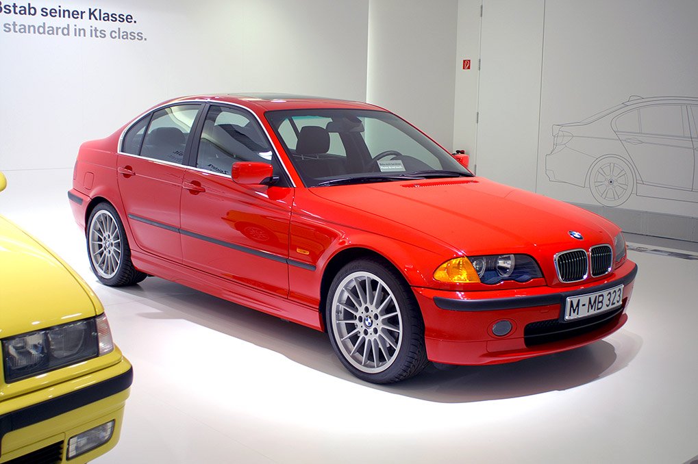 BMW E46 displayed in the BMW Museum 3 Series exhibition