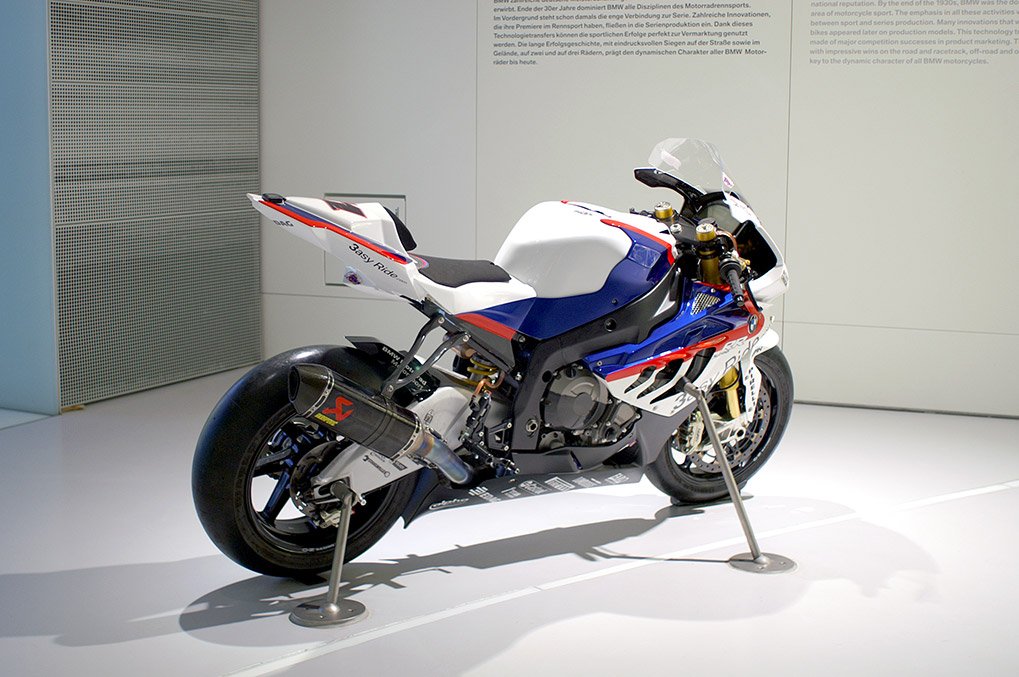 Track-spec BMW S1000RR at the BMW Museum