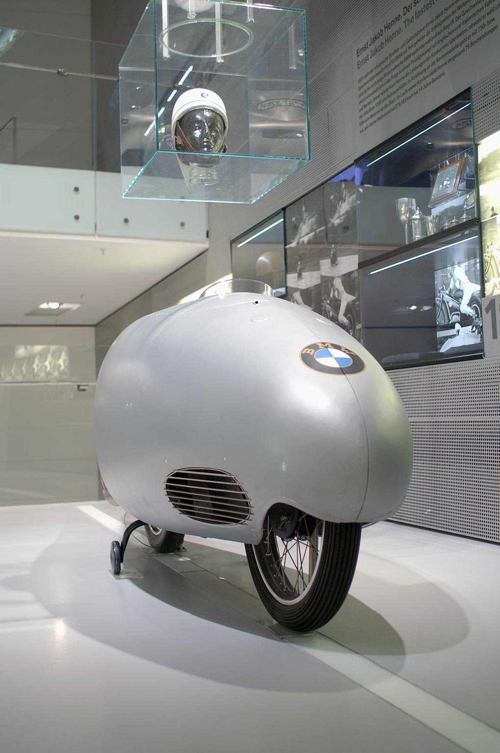 BMW motorcycle motorsport section at the museum