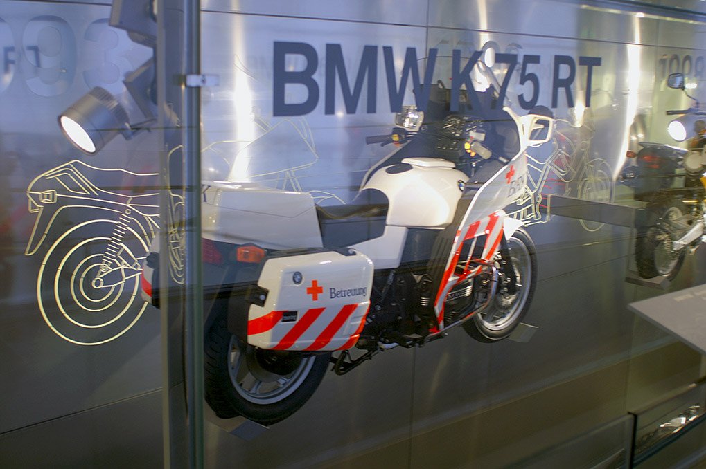 BMW motorcycle history display detail