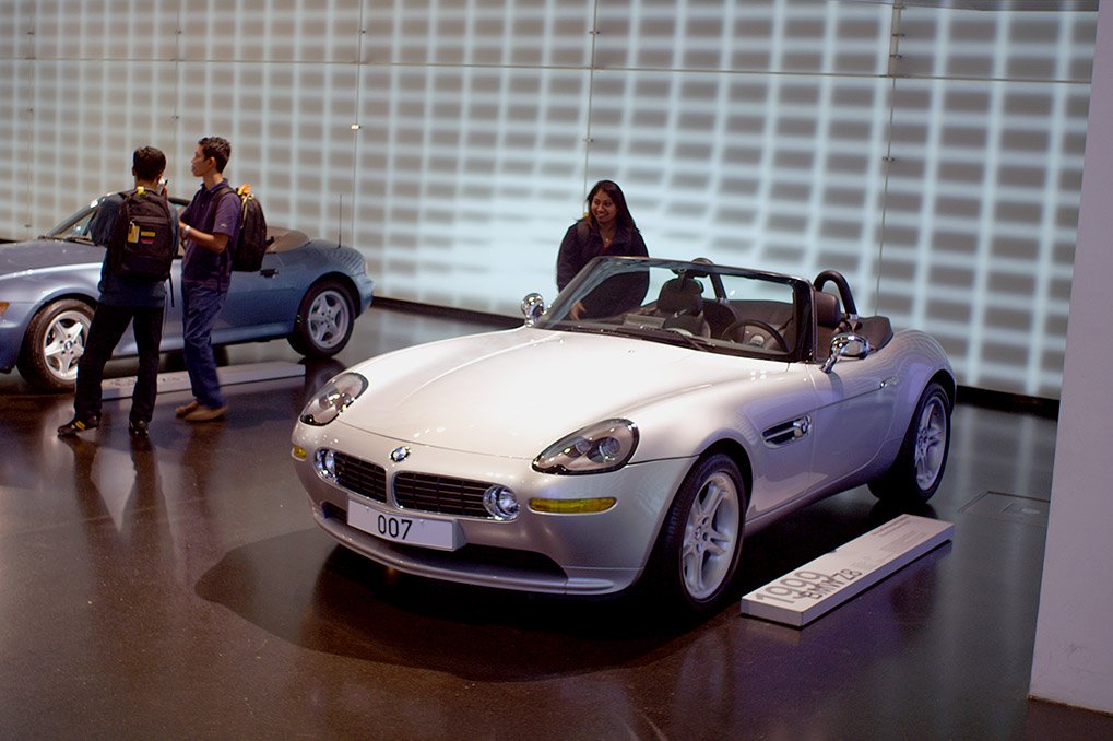 Interior of the BMW Z8 at the BMW Museum