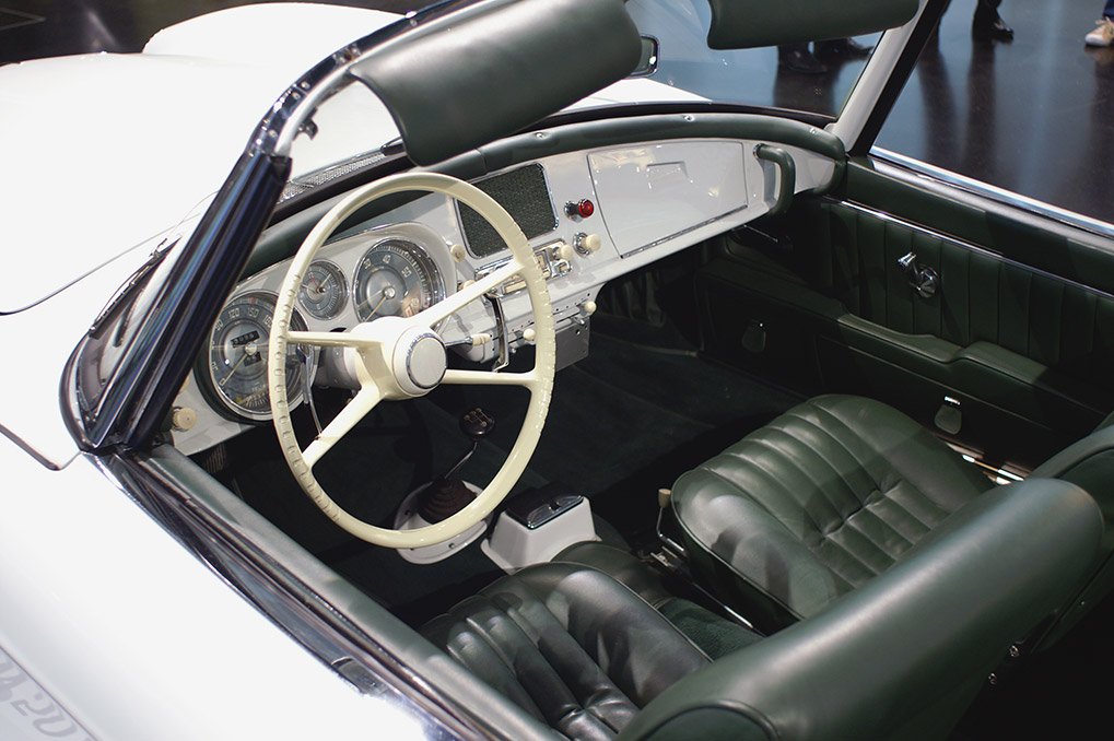 Modern BMW Z Series display at the museum