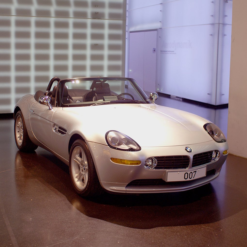 BMW Z8 displayed in the BMW Museum