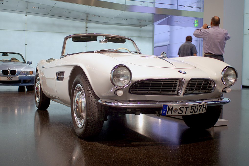 BMW 507 detail at the BMW Museum