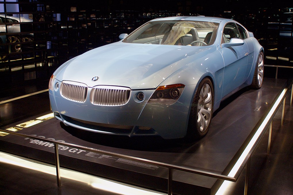 BMW concept car display in the 6 Series hall
