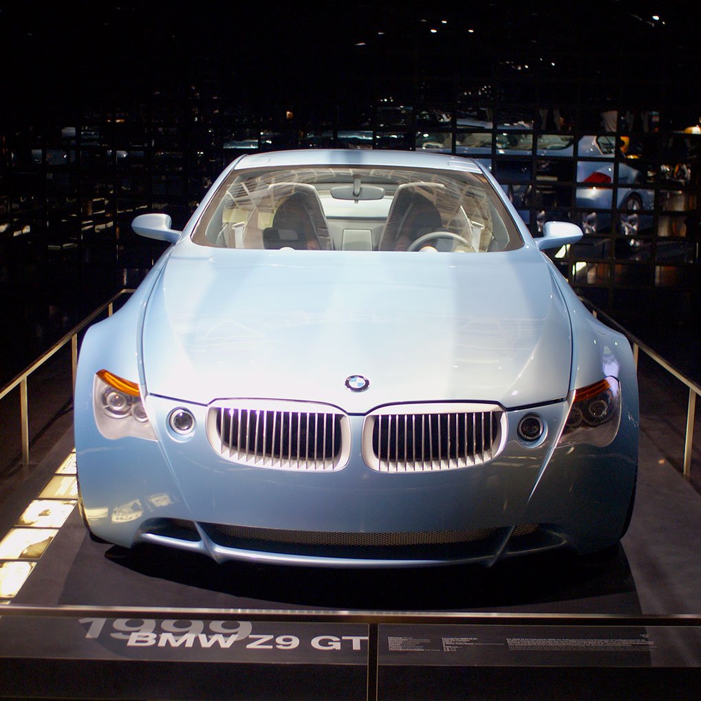 BMW 6 Series concept detail in the museum