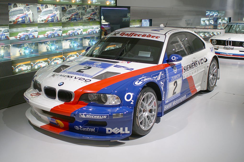 BMW racing car hall in the museum