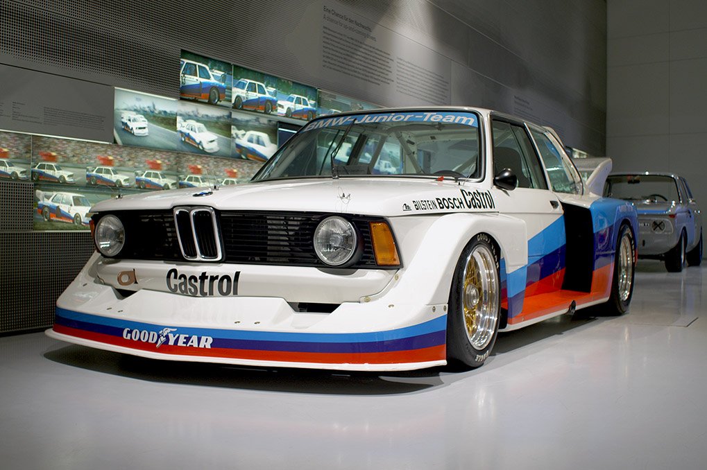 BMW circuit racing exhibit at the museum