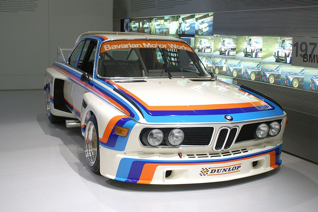 BMW racing hall display detail in Munich