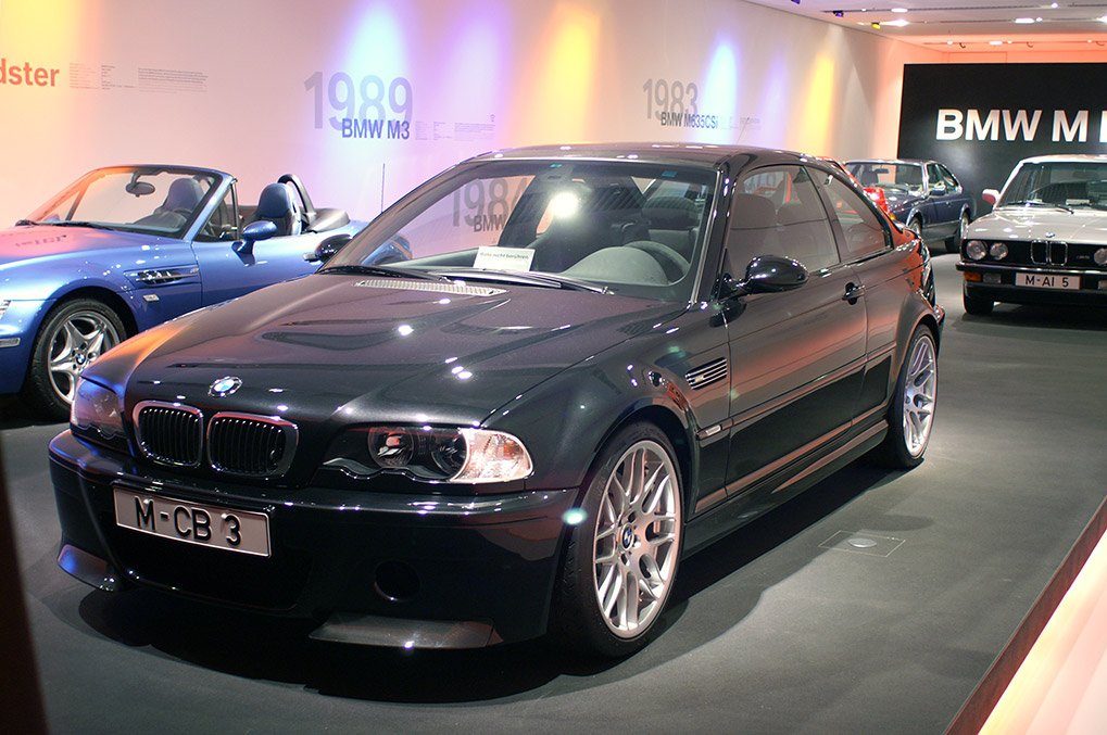 BMW M exhibit detail inside the museum