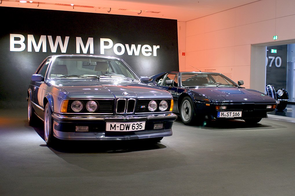 BMW M exhibition detail in the museum