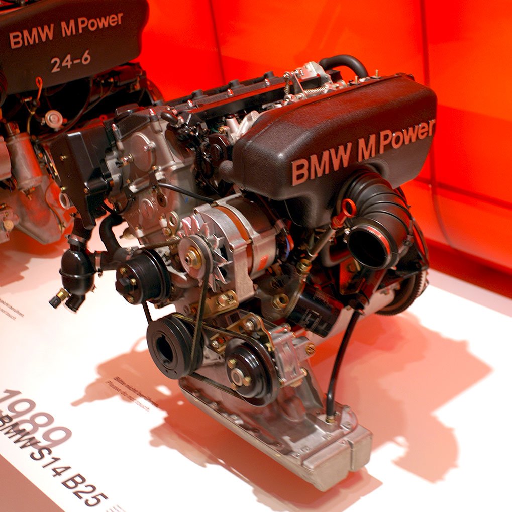 BMW M exhibition display in the museum