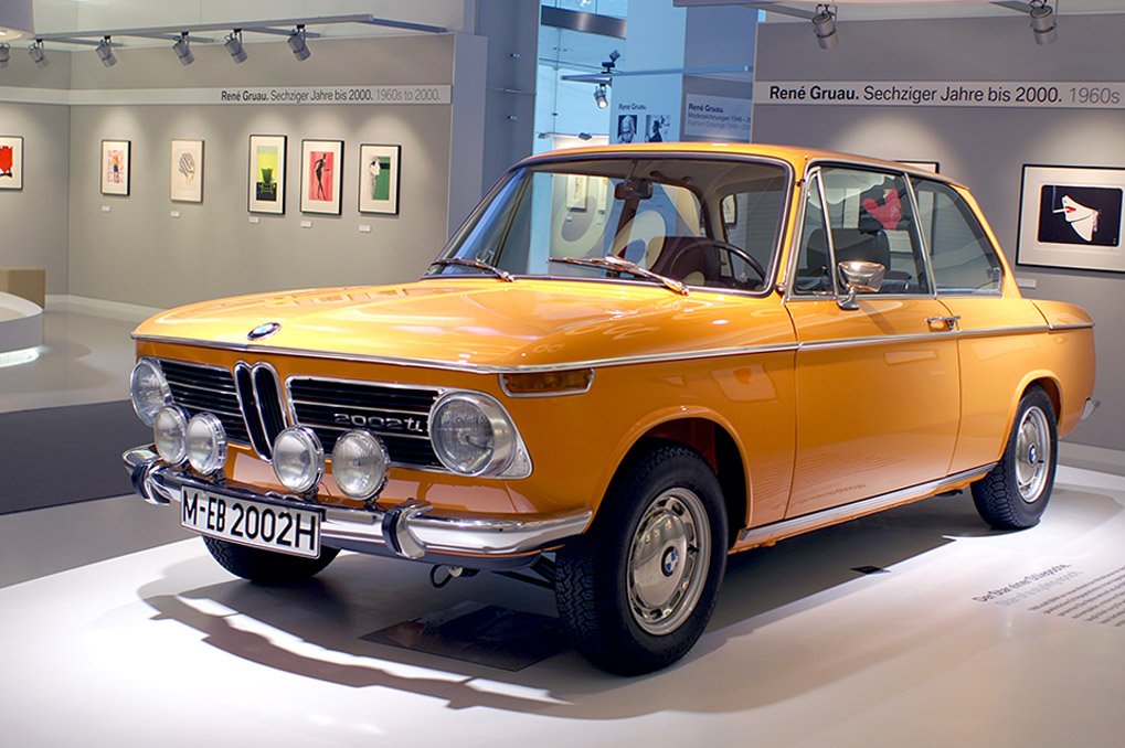 BMW 2002Ti detail in the BMW Museum