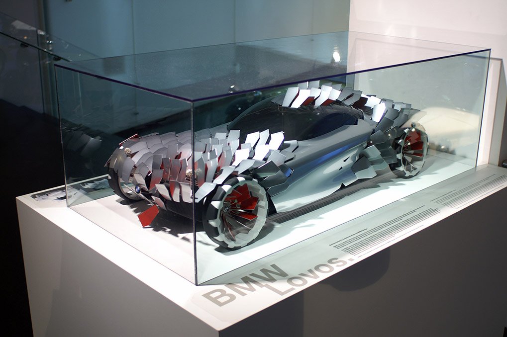 BMW futuristic concept model at the museum
