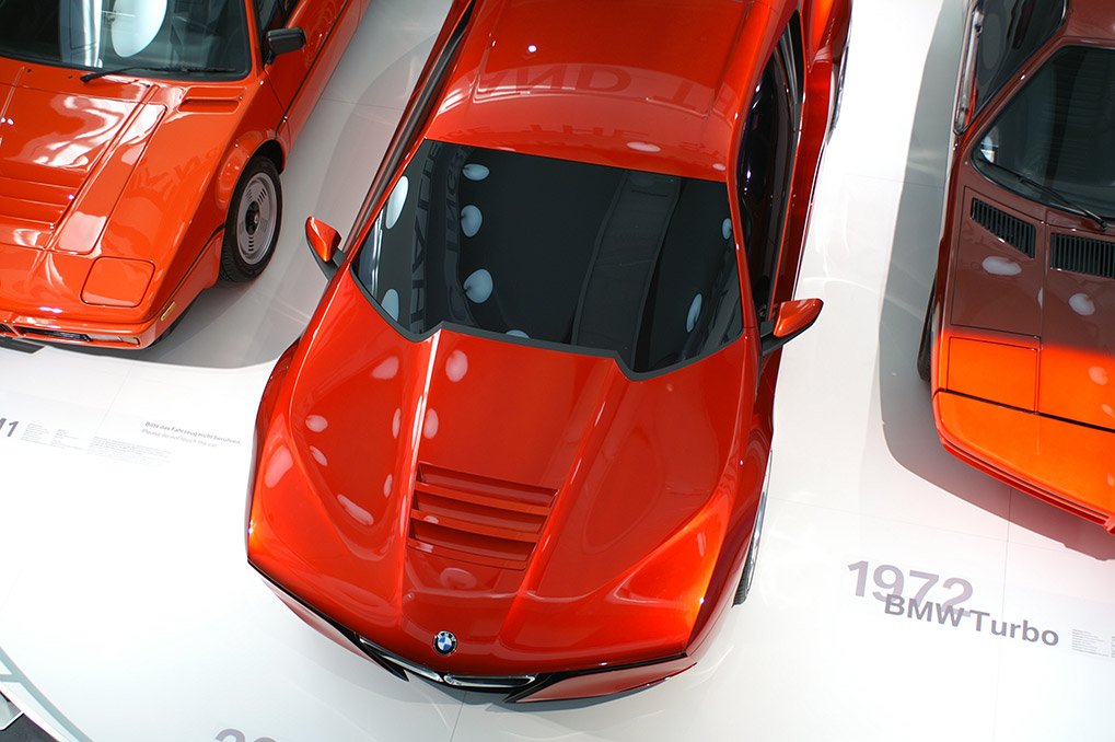 BMW M1 related exhibit in the museum