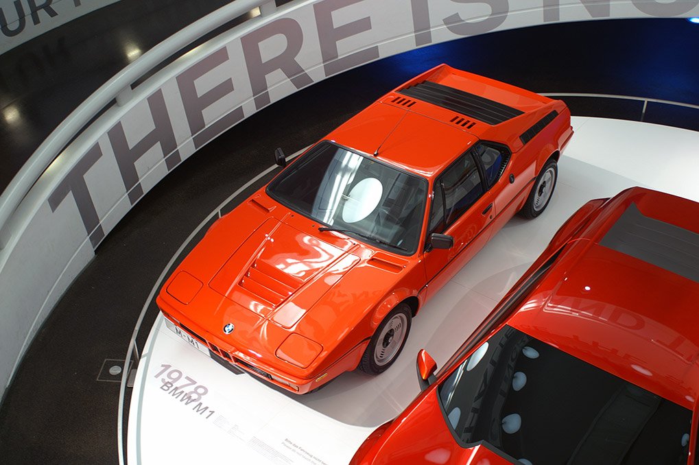BMW M1 hall detail at the BMW Museum