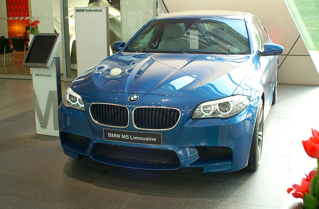 Interior details inside BMW Welt in Munich