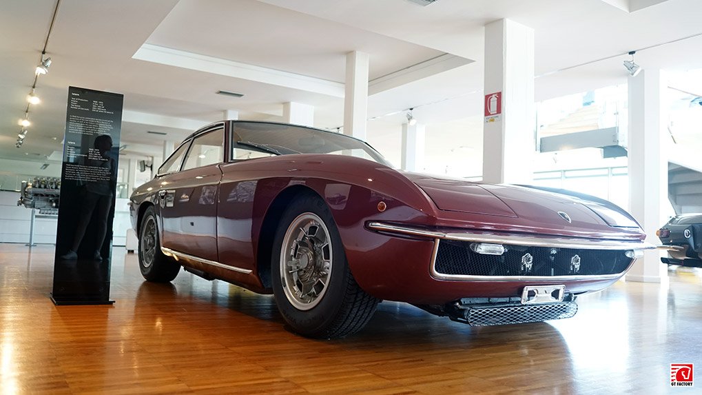 Lamborghini Islero on display at the museum