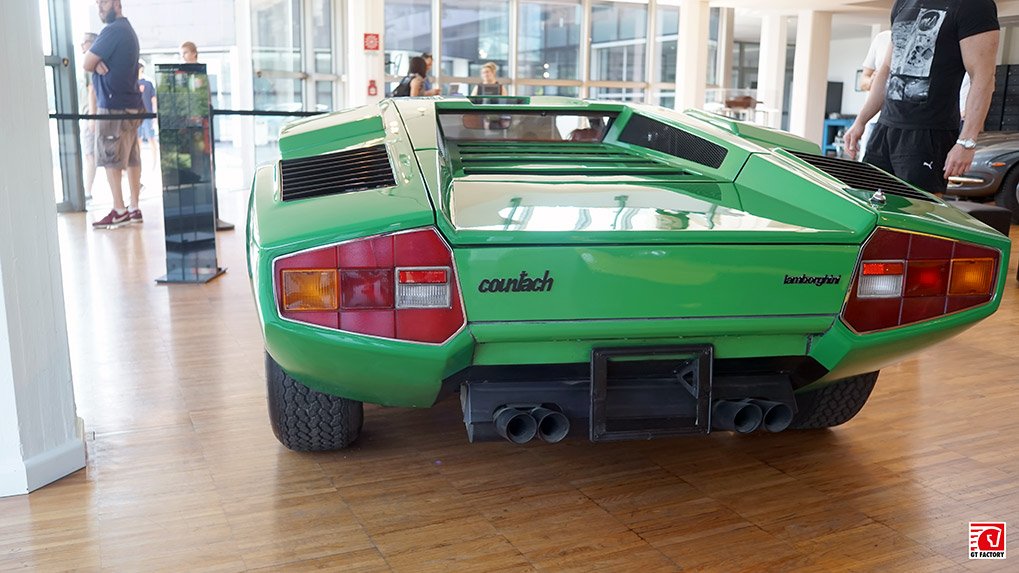 Countach display inside the Lamborghini Museum