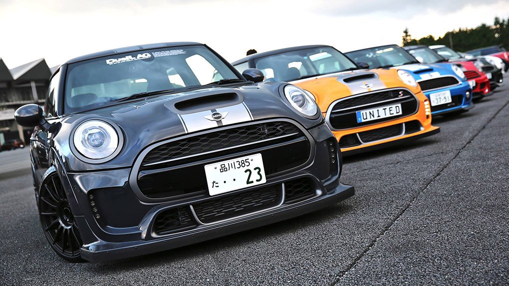 duell ag mini f56 передний бампер trackmaster