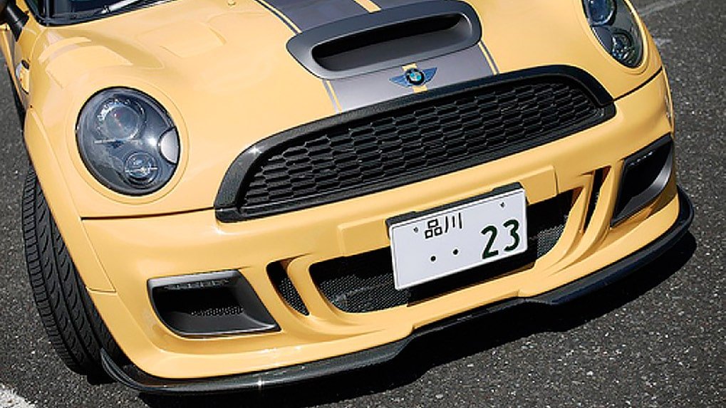duell ag mini cooper r58 frontbumper spoiler