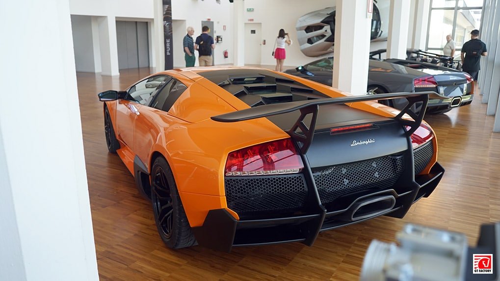 Lamborghini Murcielago LP 670-4 SV at the Lamborghini Museum in Sant'Agata Bolognese