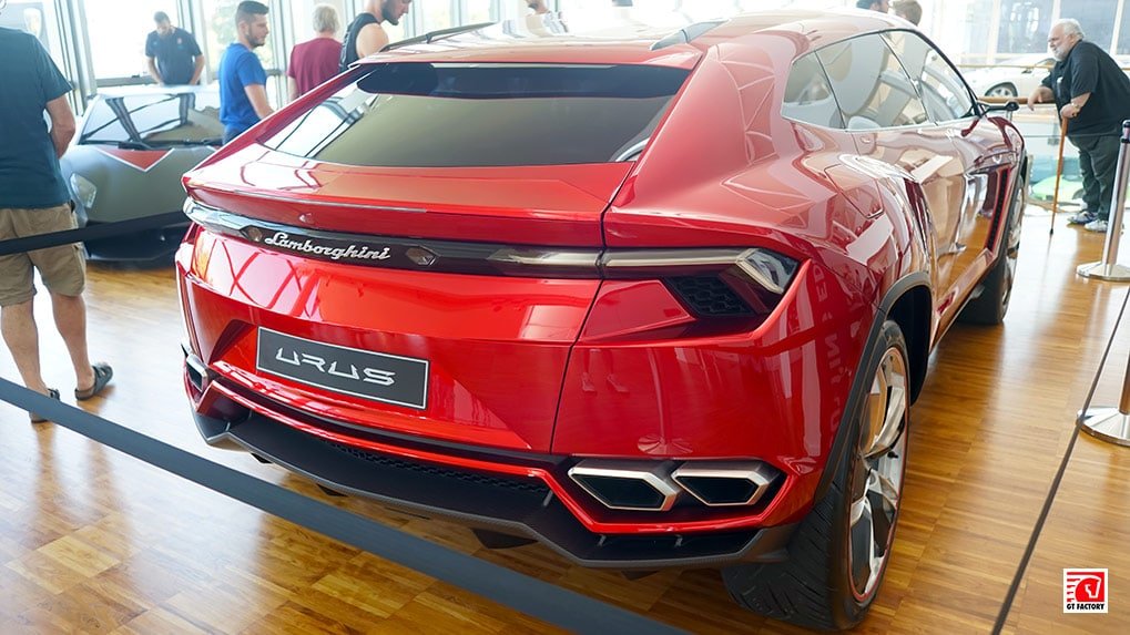 Lamborghini Urus concept detail view at the Lamborghini Museum