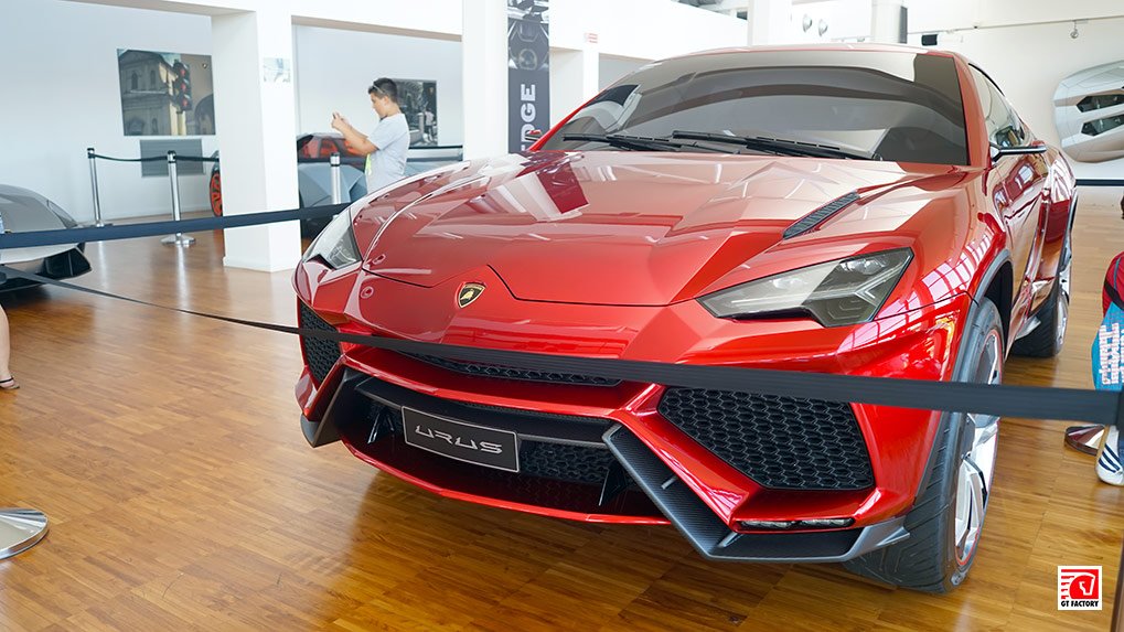 Lamborghini Urus concept car at the Lamborghini Museum in Sant'Agata Bolognese