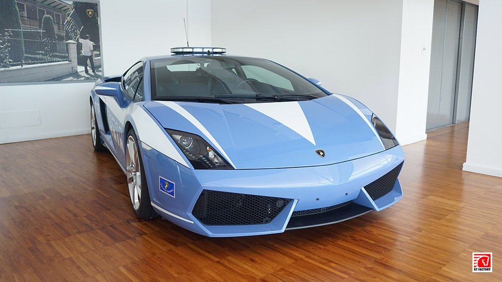 Lamborghini Gallardo LP560-4 Polizia at the Lamborghini Museum in Sant'Agata Bolognese