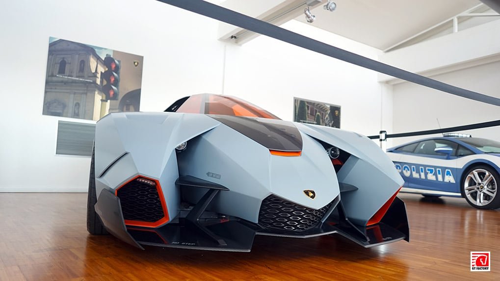 Lamborghini Egoista concept car at the Lamborghini Museum in Sant'Agata Bolognese