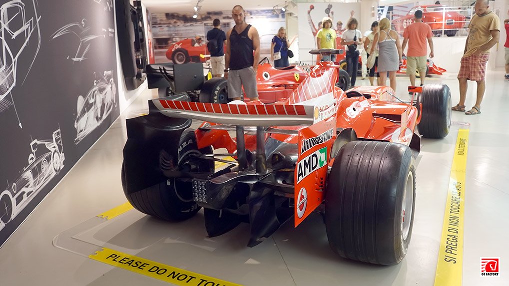Another Ferrari Formula 1 car displayed in the museum